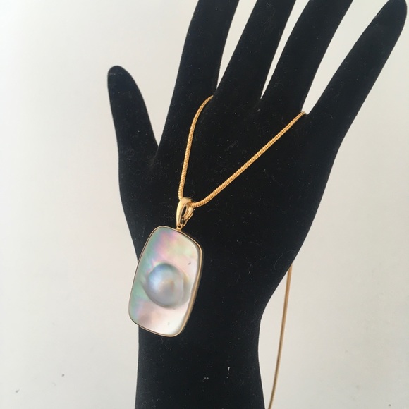 ***SOLD*** 14k SoSea Mabe pearl enhancer pendant - Picture 6 of 9